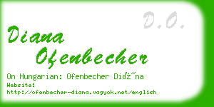 diana ofenbecher business card